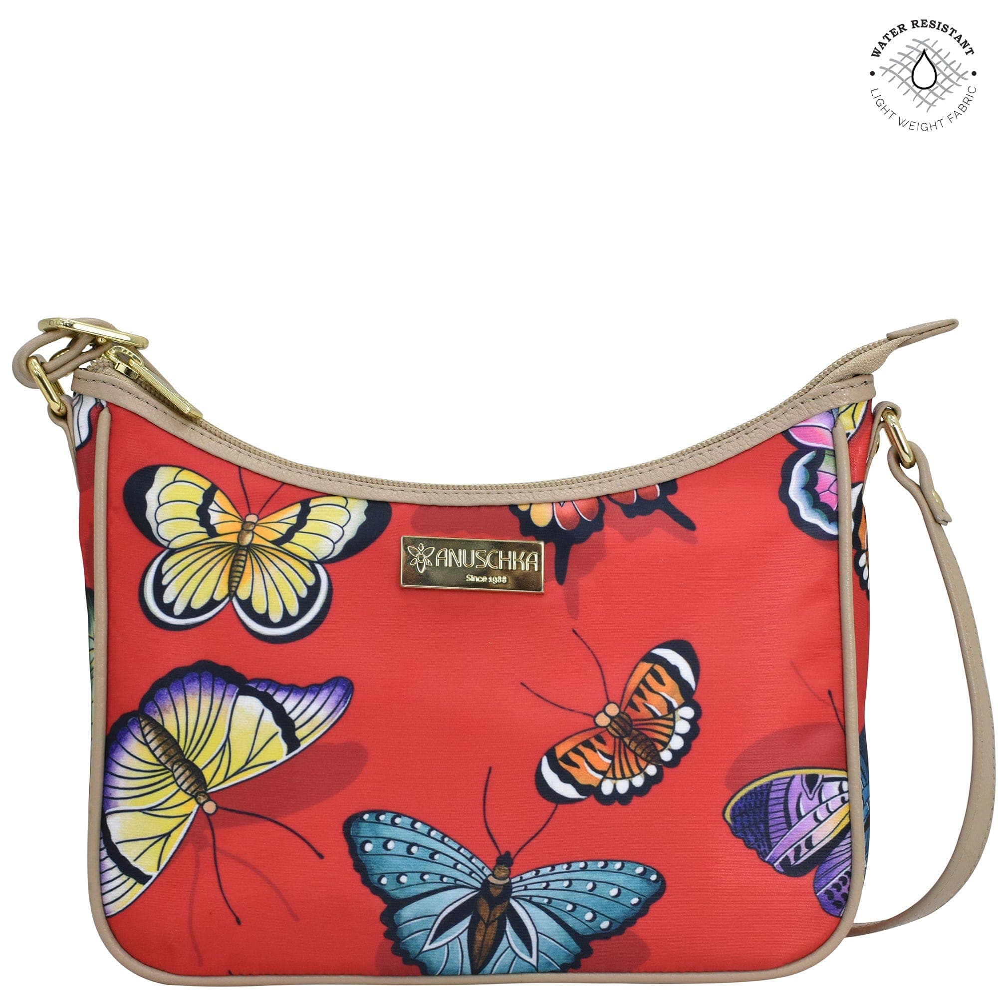 Anuschka Butterfly popular Hobo Bag