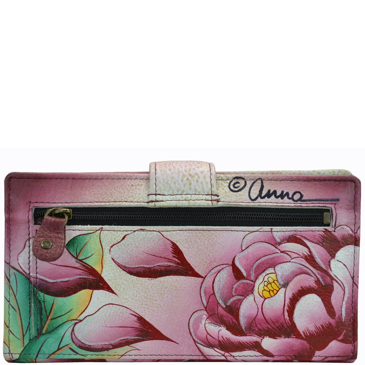 Anuschka Hand-Painted Leather 2-fold Organizer Wallet