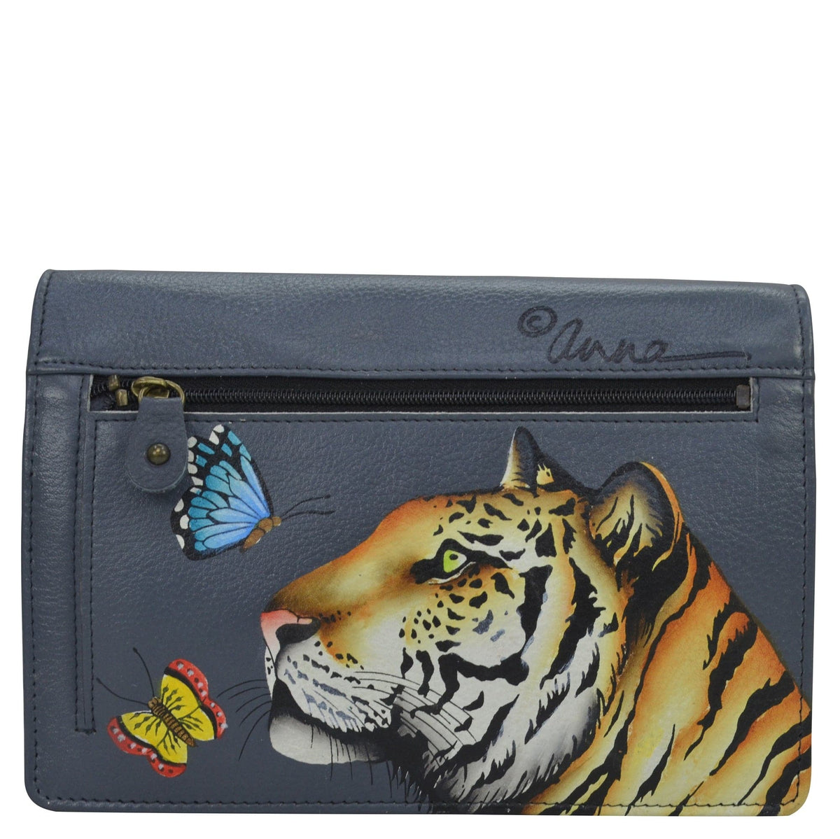 Buy Anna by Anuschka Hand Painted Leather, Two Fold Wallet/Clutch