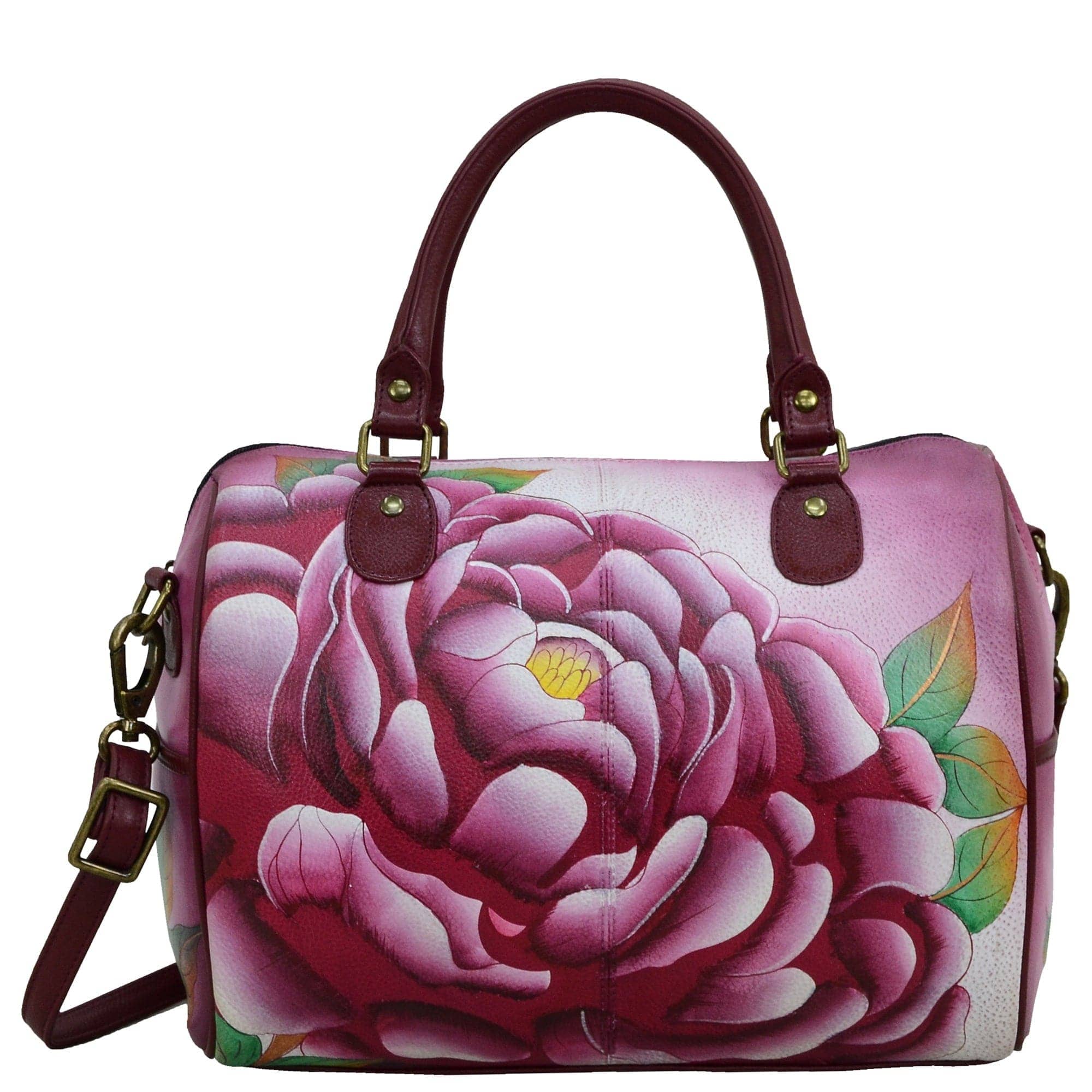 On sale Anuschka Hand-Painted Leather Large Satchel