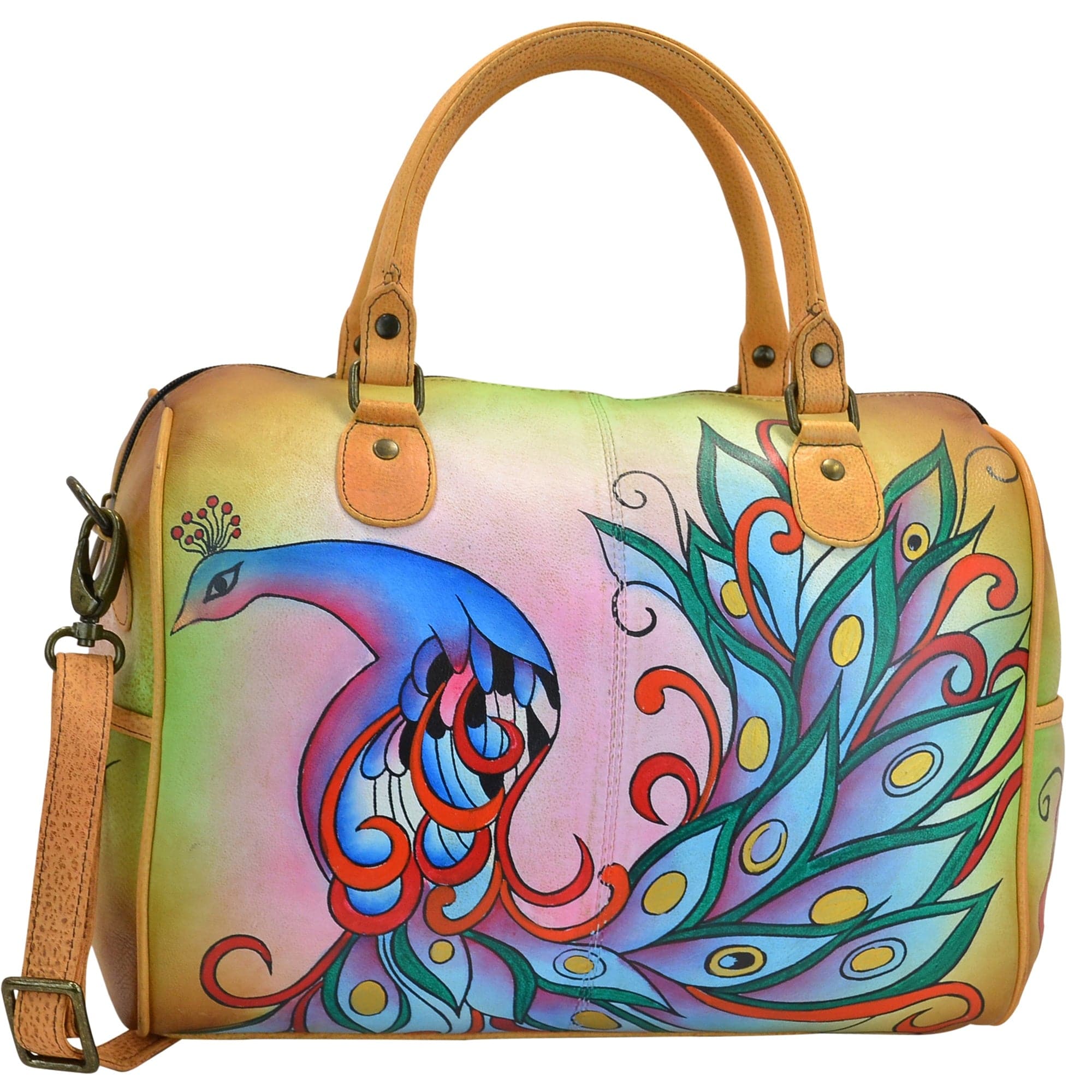 Anuschka store Hand-Painted Leather Large Satchel