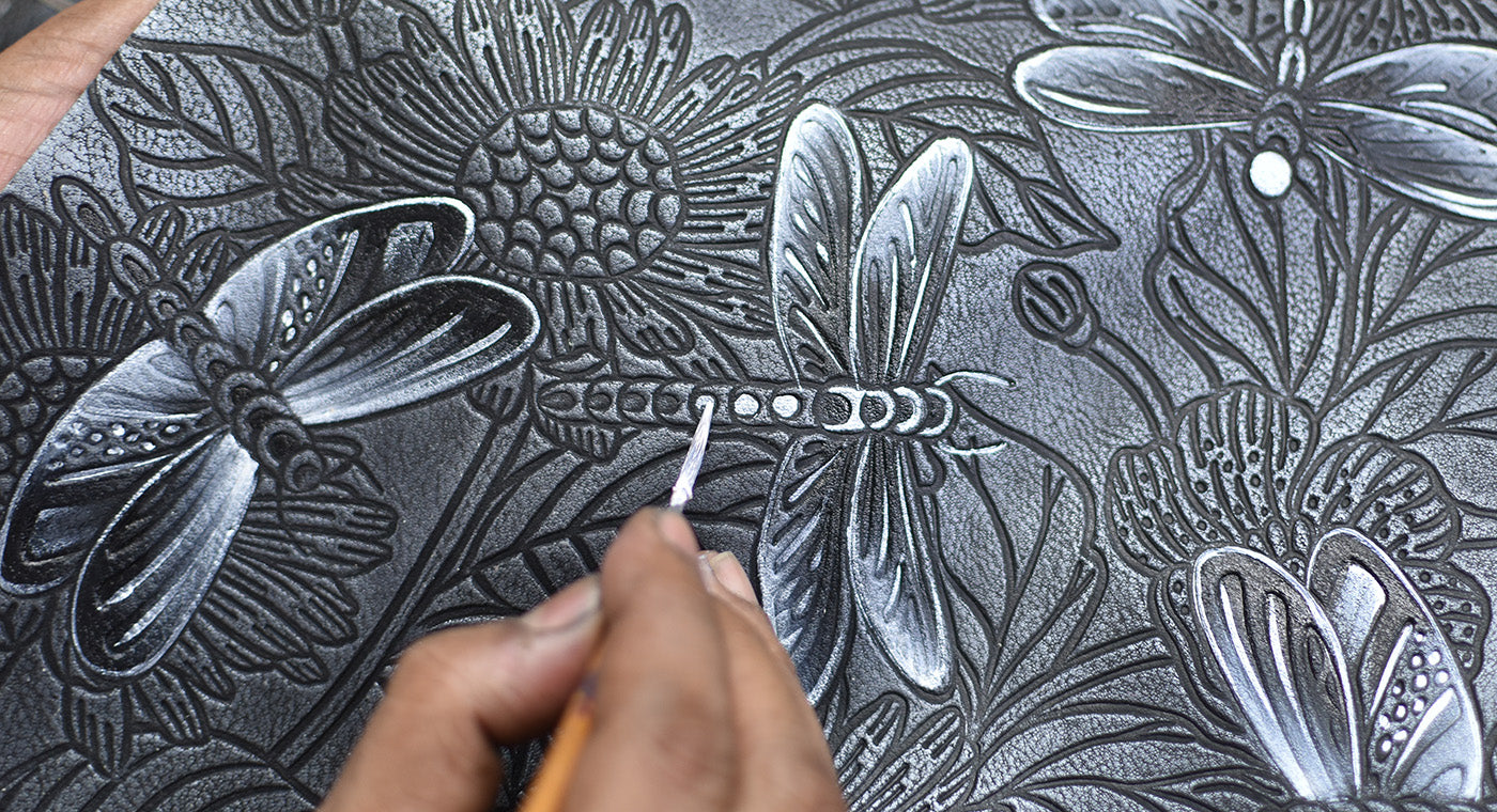 Tooled Dragonfly Meadow Pewter