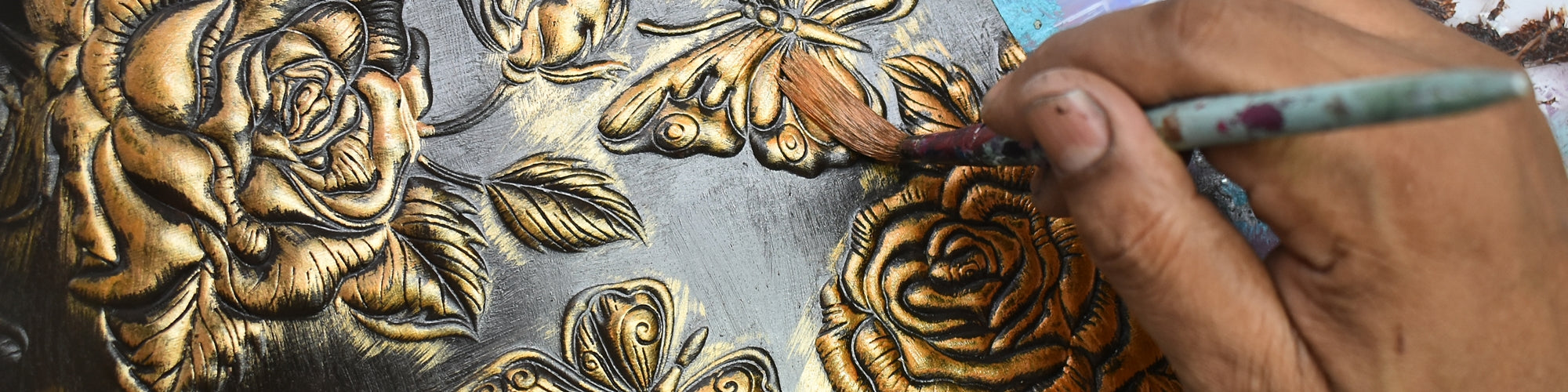 Tooled Rose Bronze