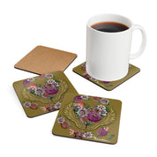 Angel Wings Corkwood Coaster Set