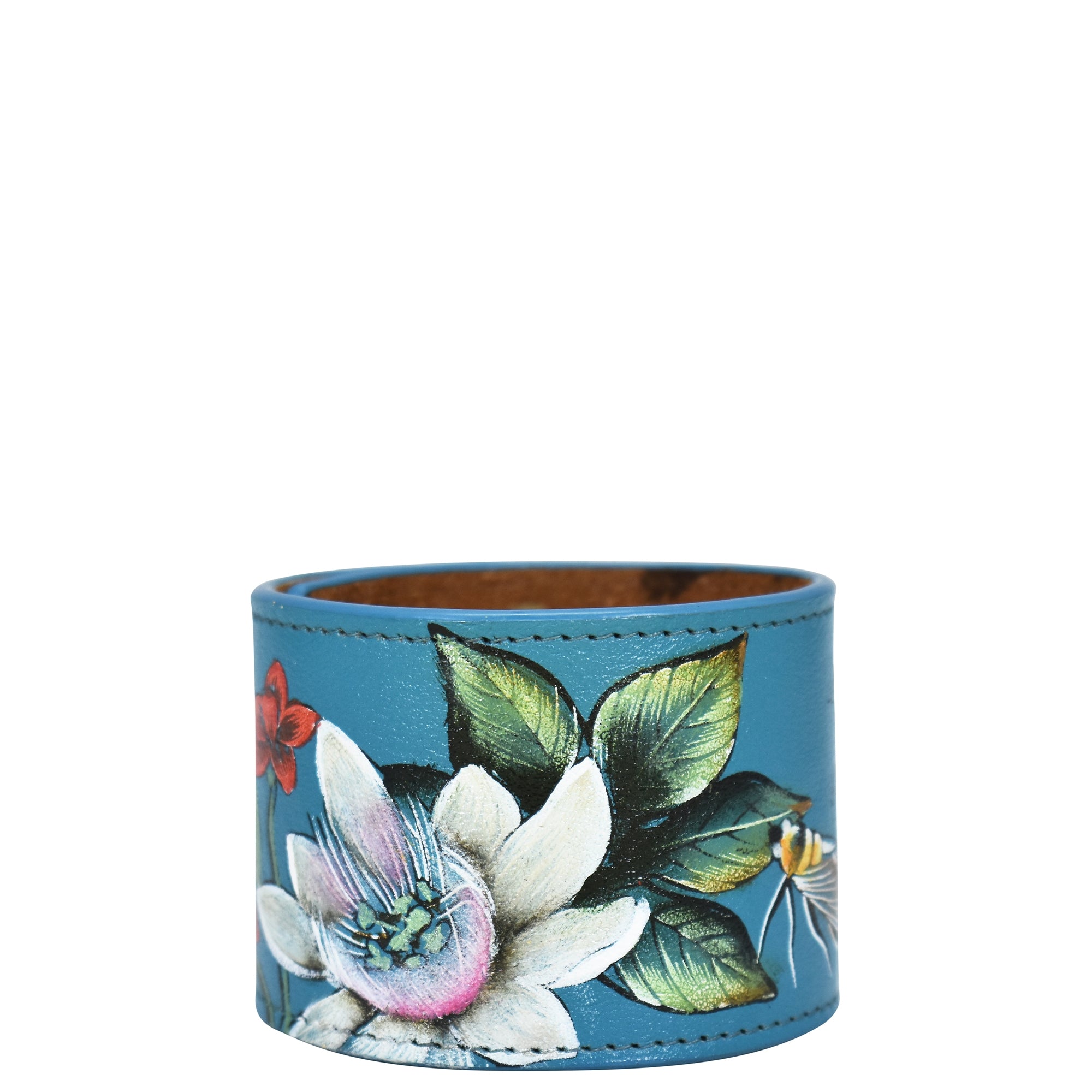 Painted Leather Cuff - 1176