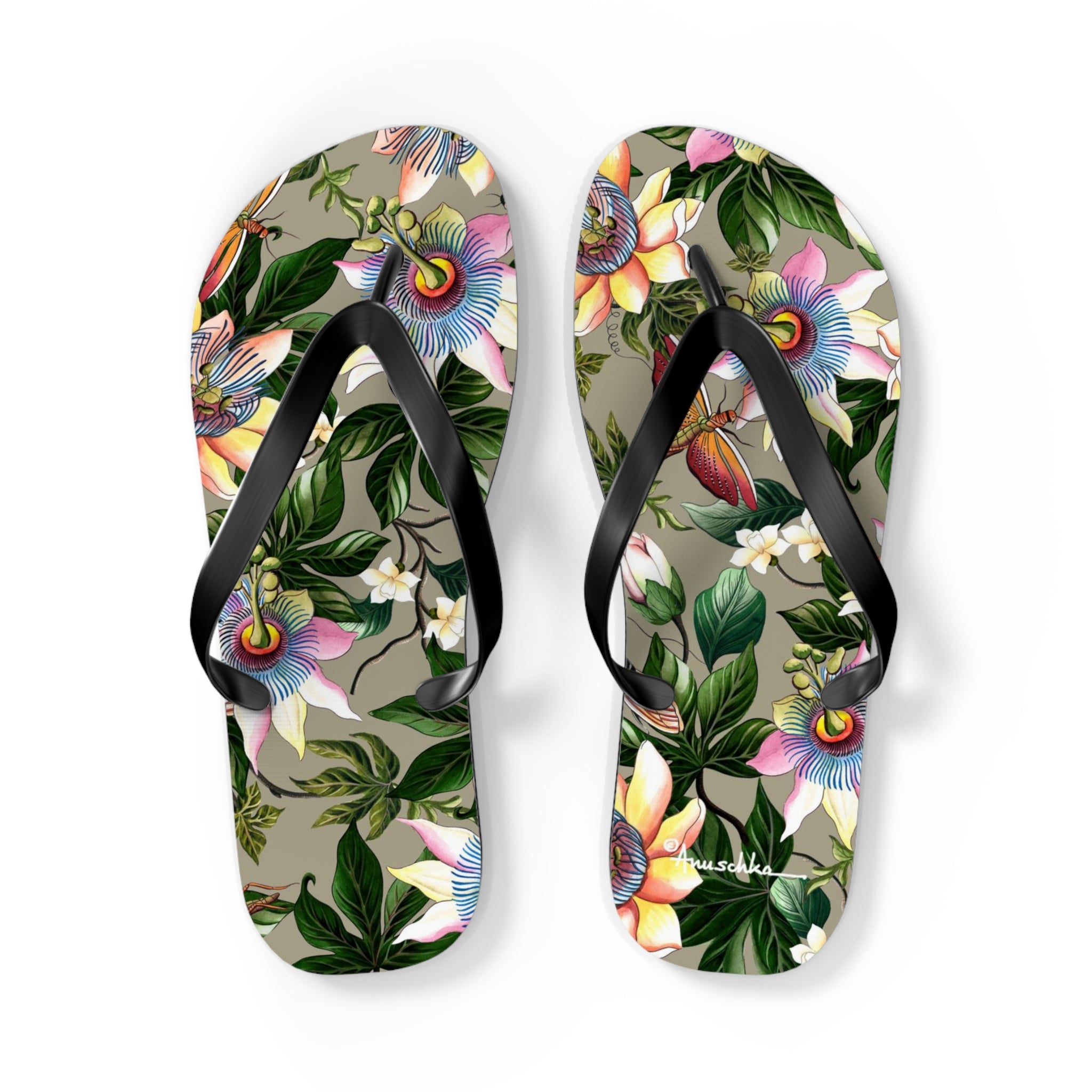 Floral Passion Flip Flops