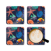 Mystical Reef Corkwood Coaster Set