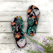 Island Escape Black Flip Flops