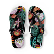 Island Escape Black Flip Flops