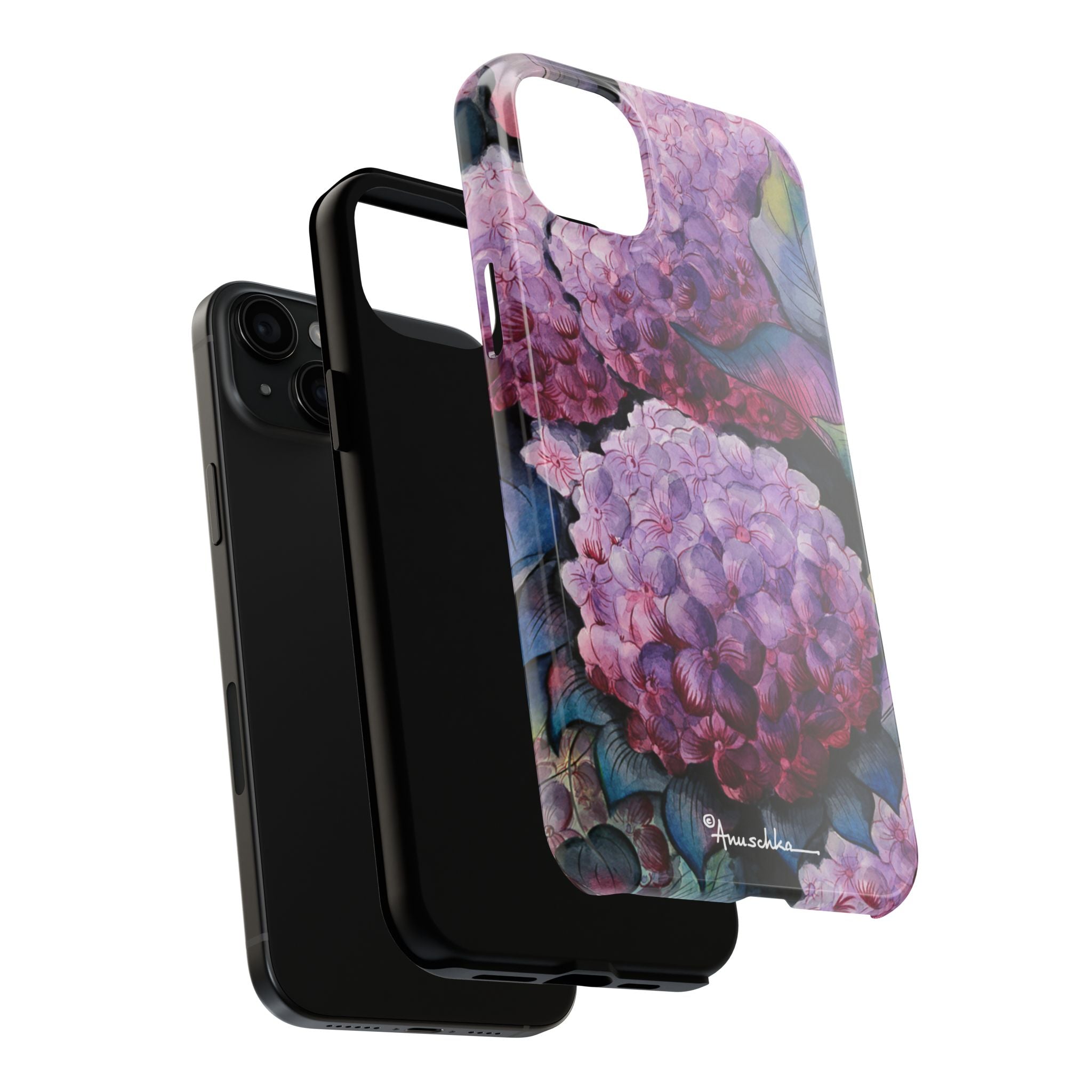 Hypnotic Hydrangeas Tough Phone Cases