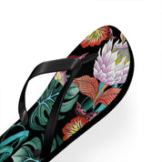 Island Escape Black Flip Flops