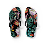 Island Escape Black Flip Flops