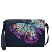 Magical Wings Navy 4 In 1 Organizer Crossbody/Belt Bag/Clutch/Wristlet - 1903