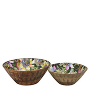 Wooden Printed Bowl - 25003