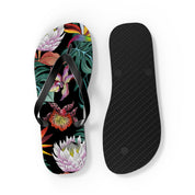 Island Escape Black Flip Flops