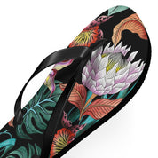 Island Escape Black Flip Flops