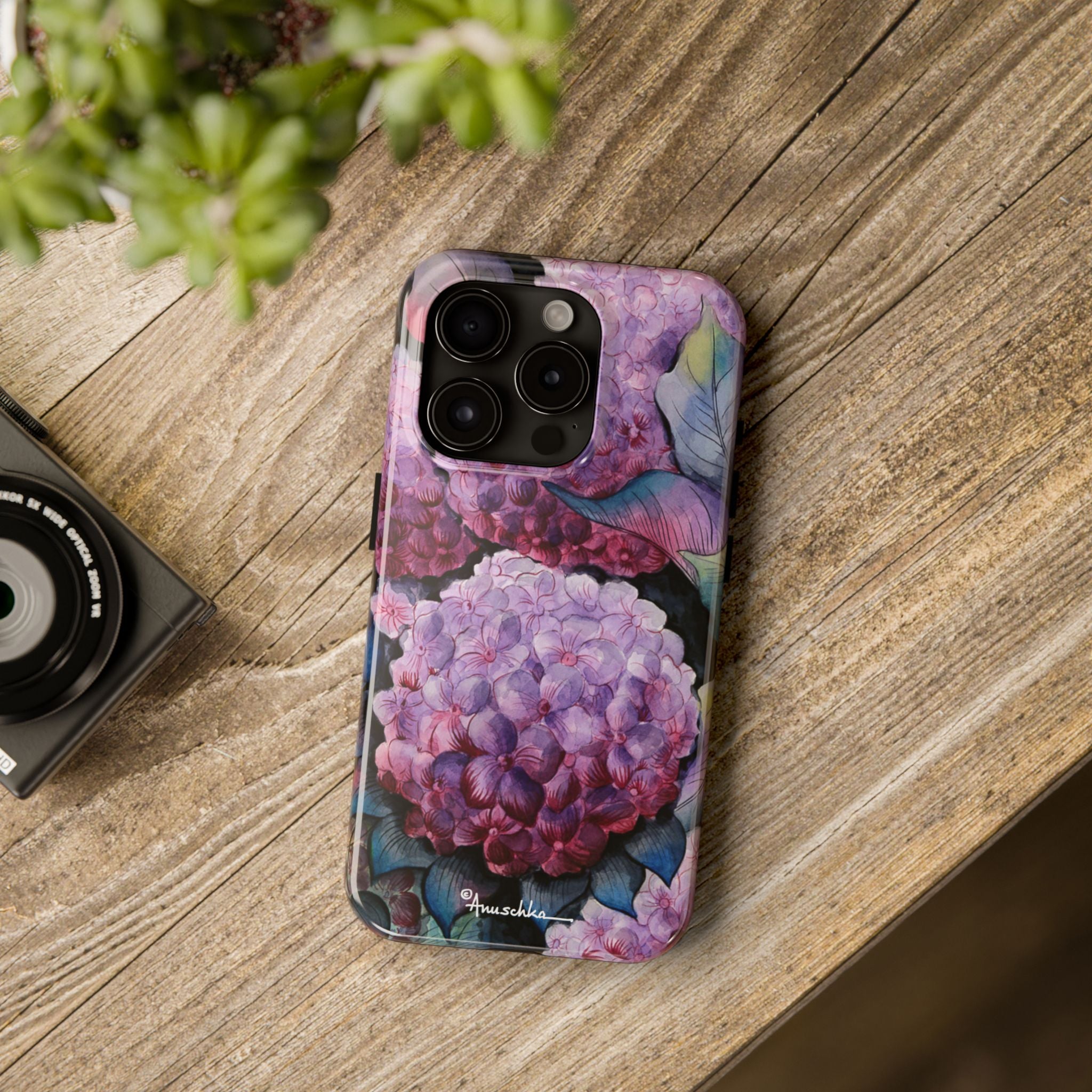 Hypnotic Hydrangeas Tough Phone Cases