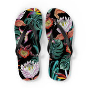 Island Escape Black Flip Flops