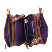 Triple compartment organizer crossbody - 7443