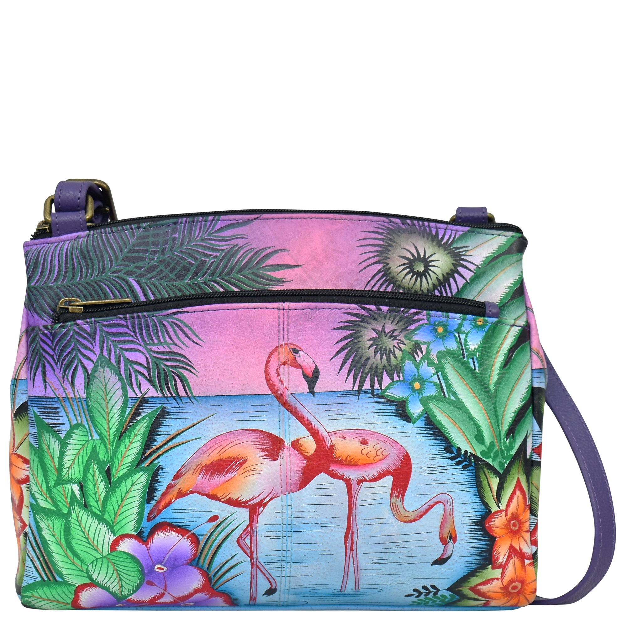 Anuschka flamingo bag online