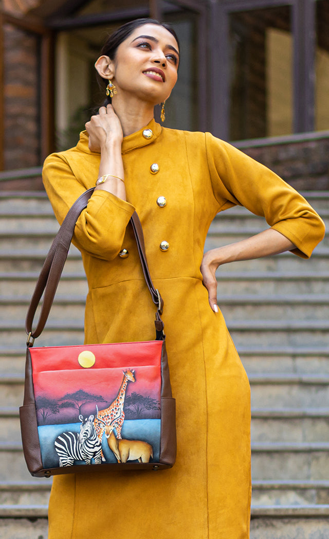 Anna by Anuschka Hand-Painted Leather Satchel