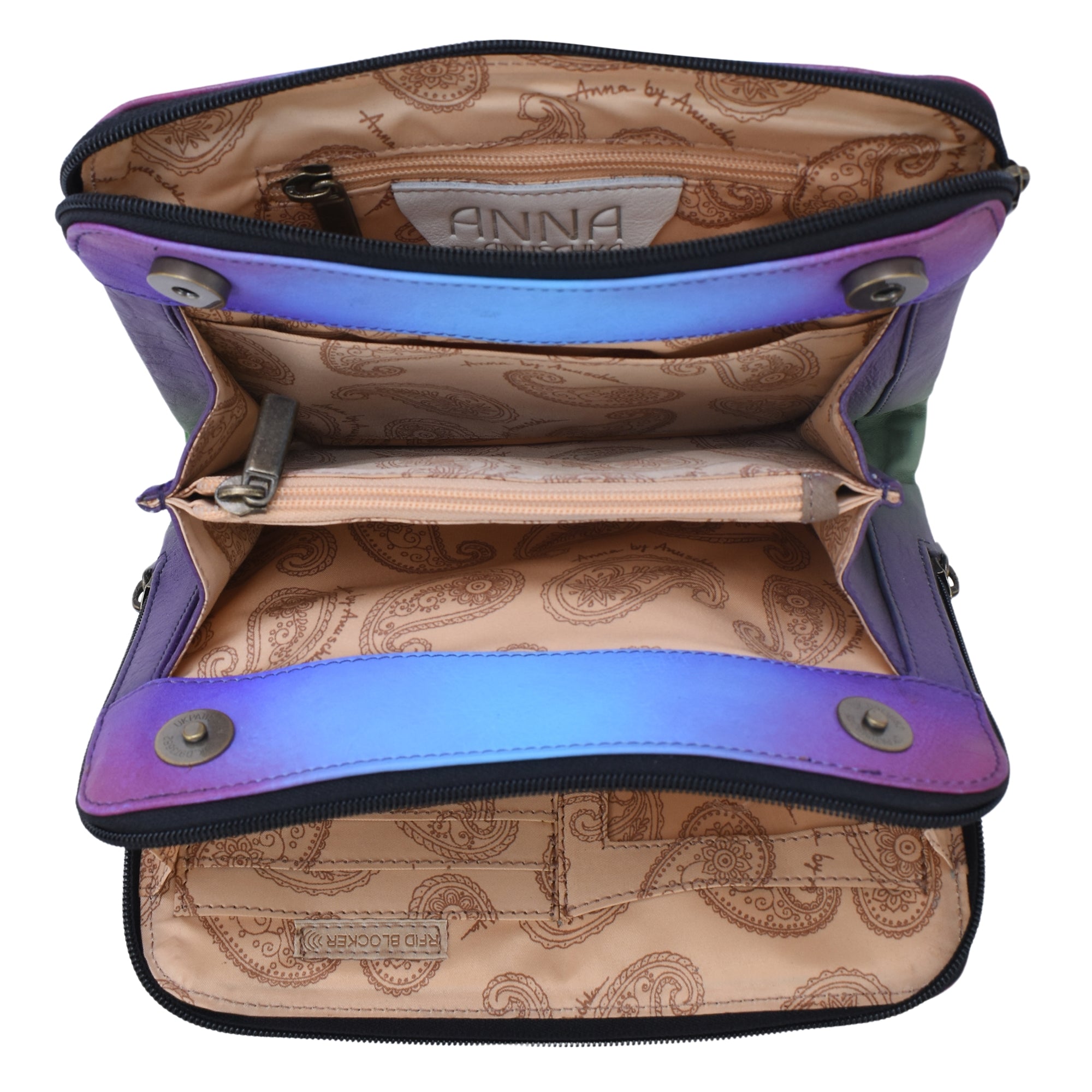 Triple Compartment Crossbody - 8501