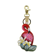 Painted Leather Bag Charm K0036 - Keycharms