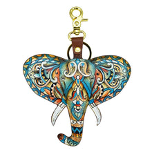 Load image into Gallery viewer, Painted Leather Bag Charm K0039 - Keycharms
