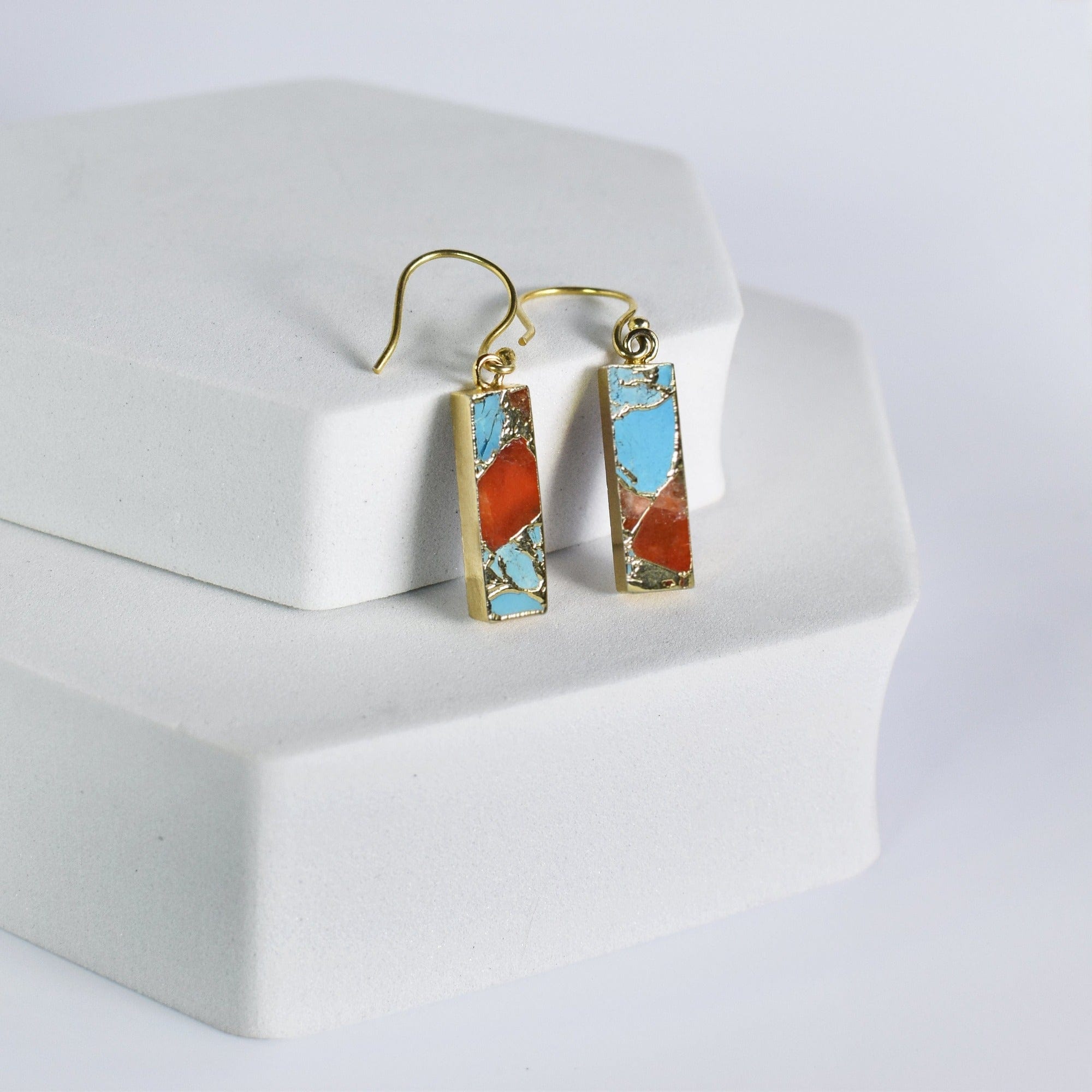 Mojave Brick Earrings - VER0008