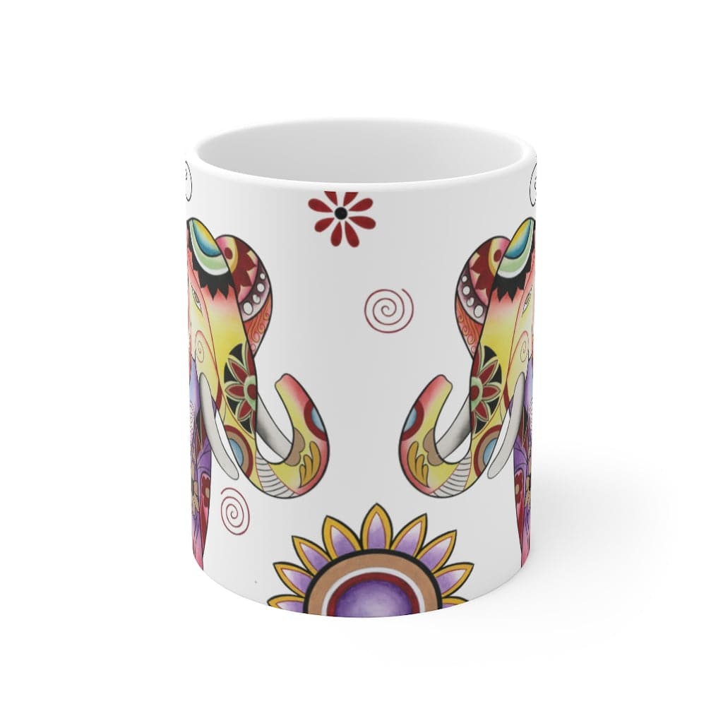 Retro Elephant Ivory Coffee Mug (11 oz.)