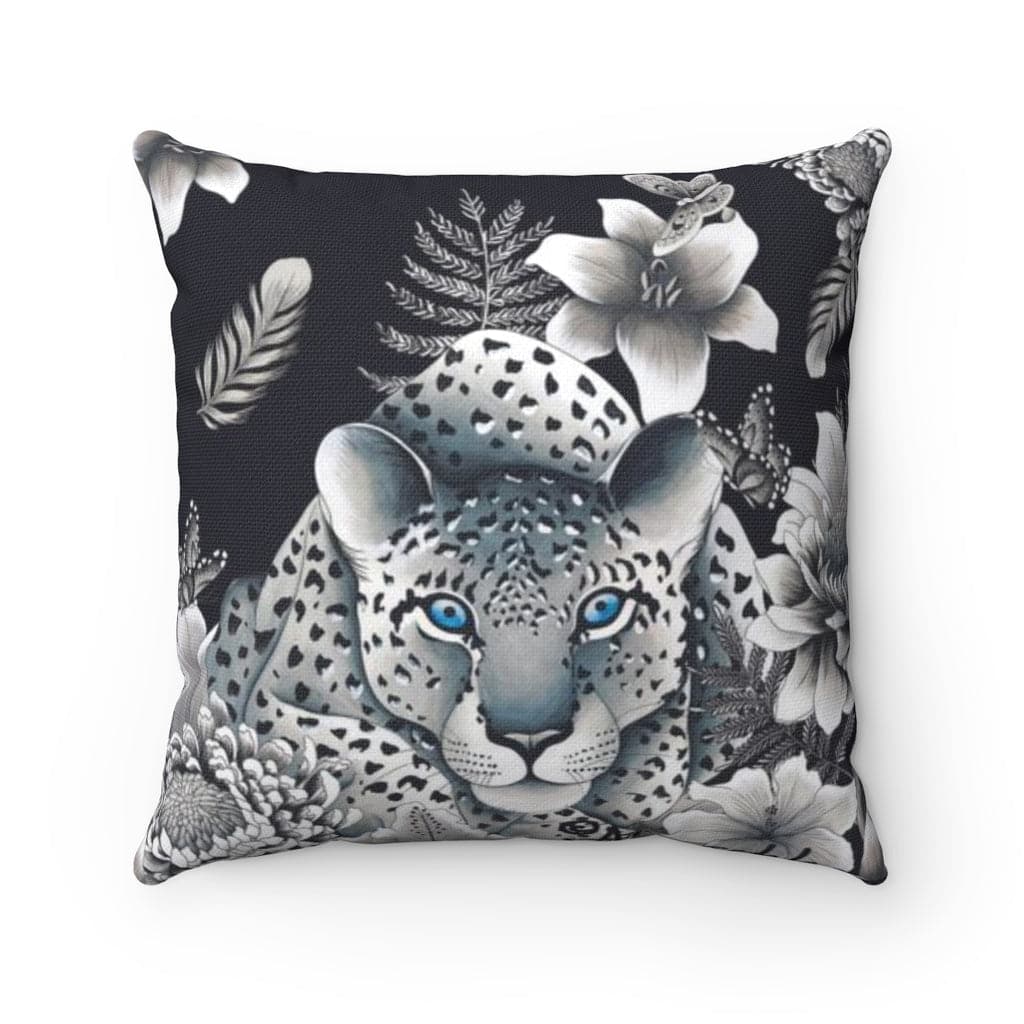 Cleopatra's Leopard Polyester Square Pillow