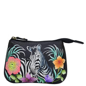 Playful Zebras Medium Zip Pouch - 1107