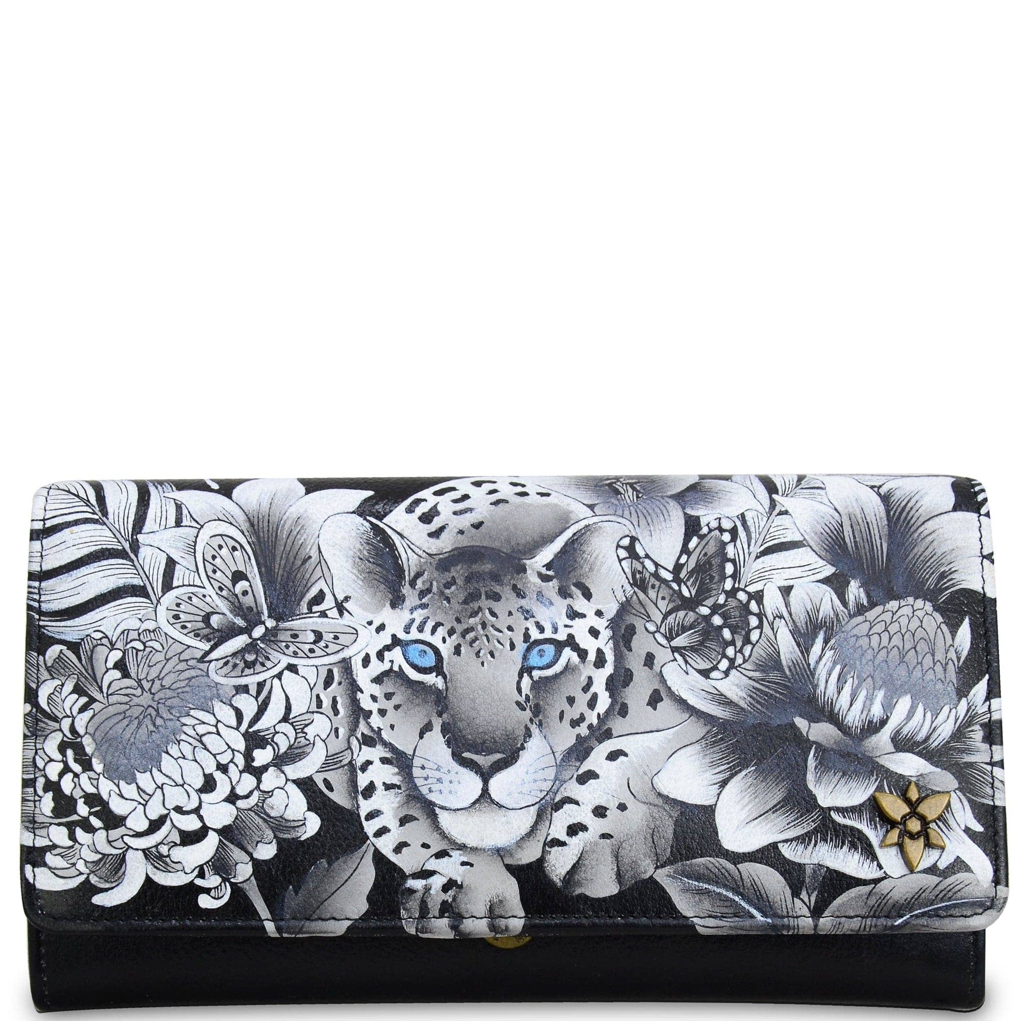 Cleopatra's Leopard Accordion Flap Wallet - 1112