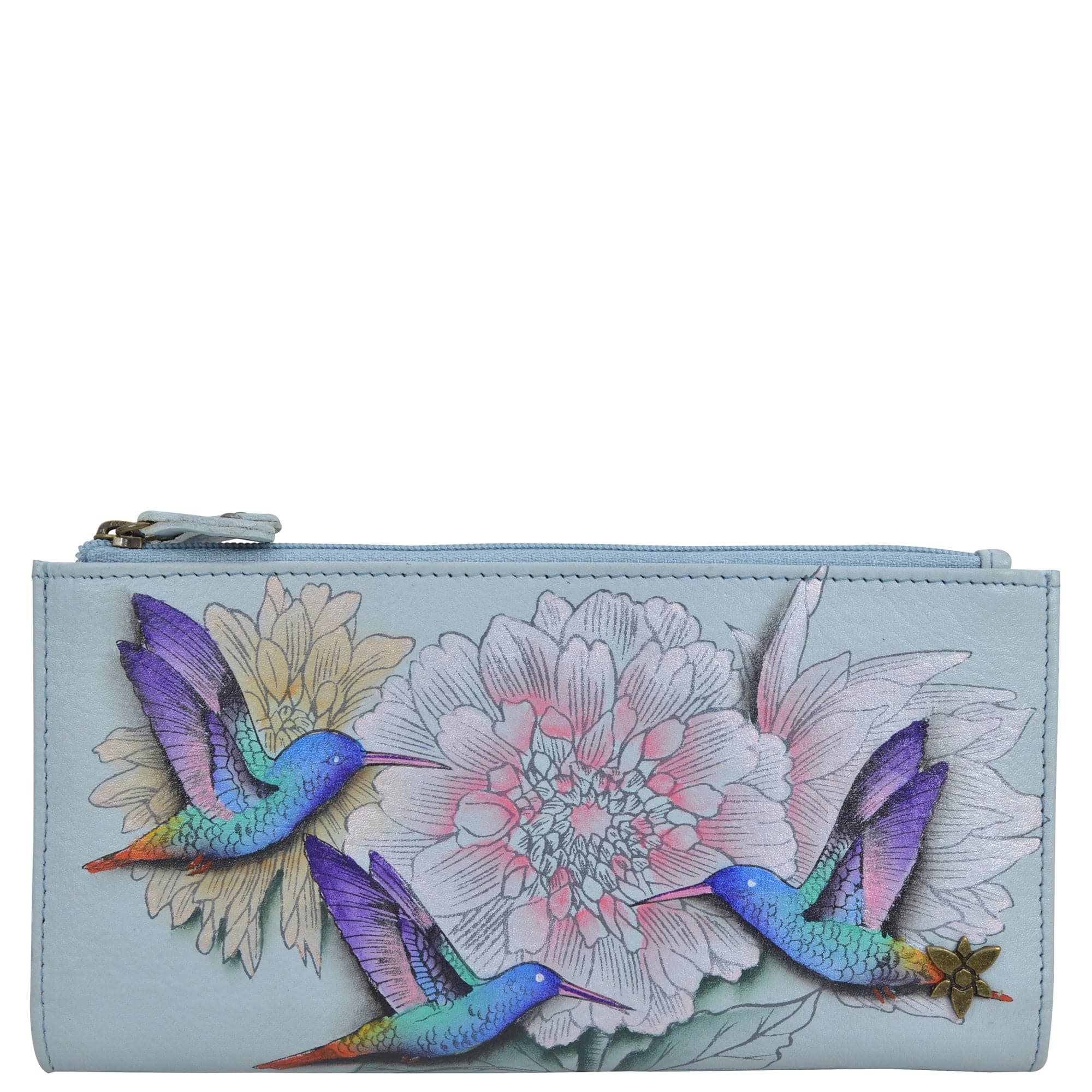 Rainbow Birds - Two Fold RFID Wallet - 1171