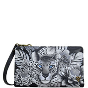 Cleopatra's Leopard Organizer Wallet Crossbody - 1149