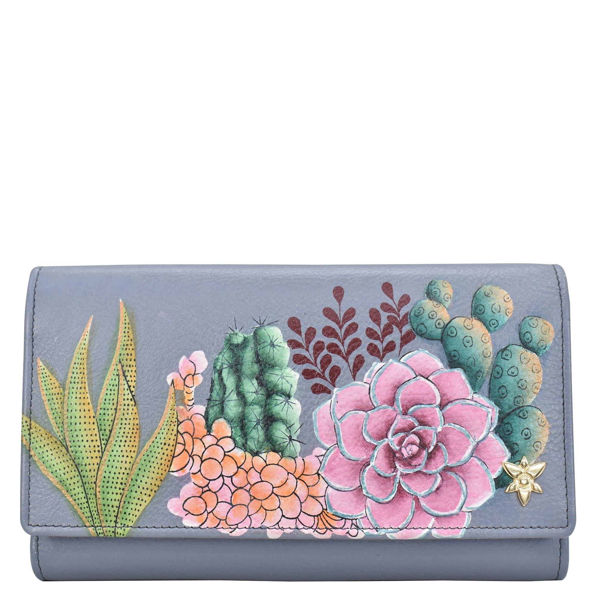 Desert Garden - Checkbook Clutch with RFID - 1153