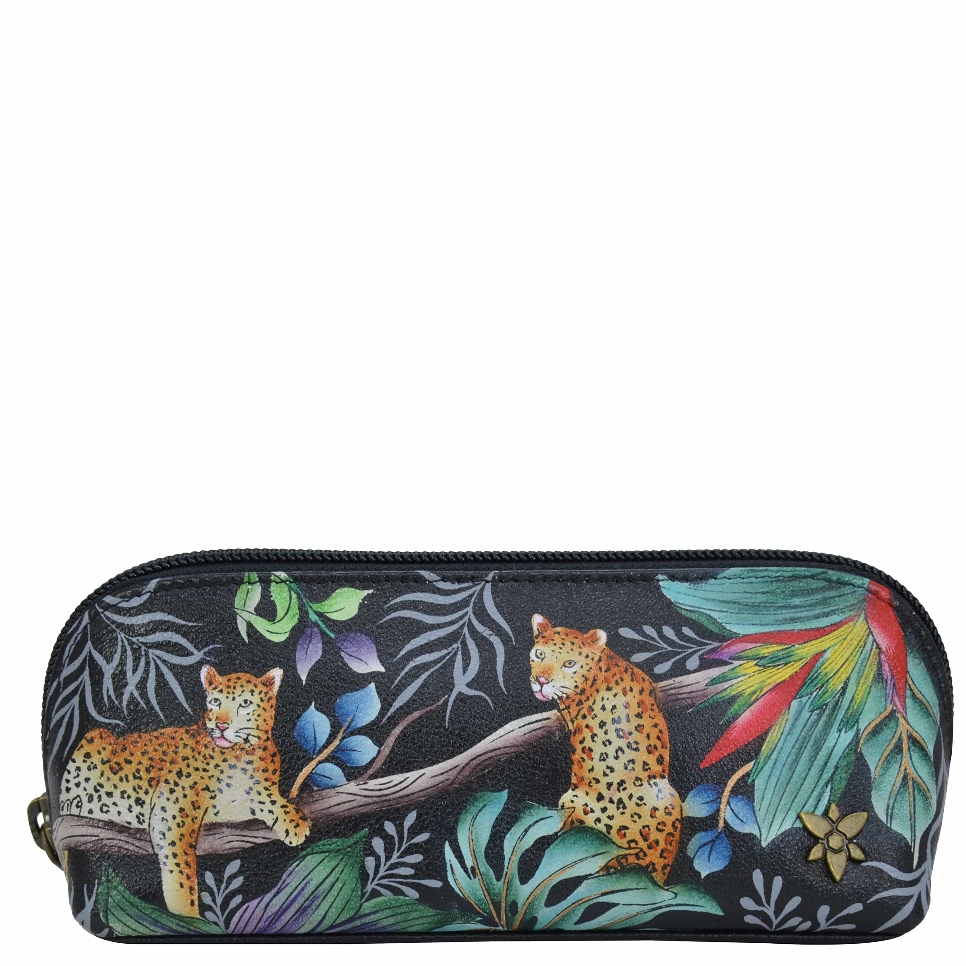 Jungle Queen Medium Zip-Around Eyeglass/Cosmetic Pouch - 1163