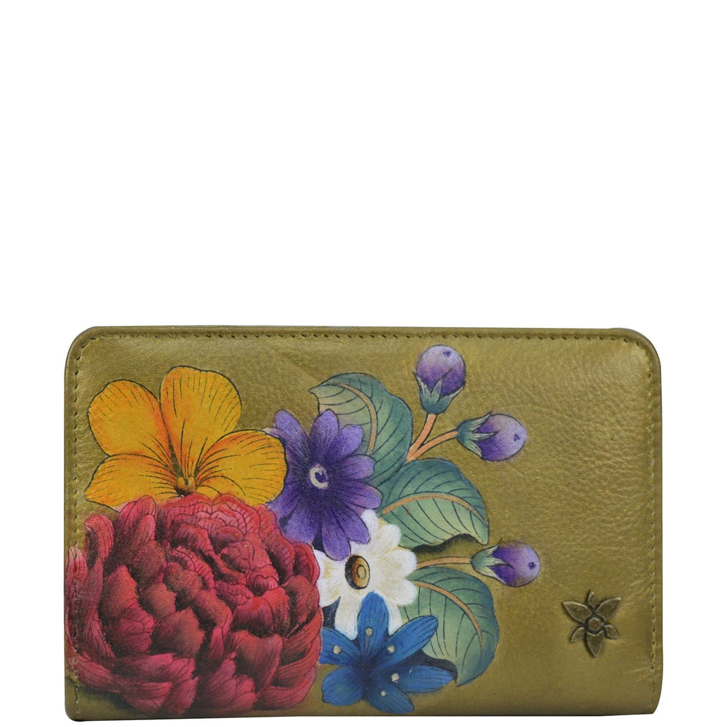 Anuschka Hand-Painted Leather RFID 2-fold Organizer Wallet