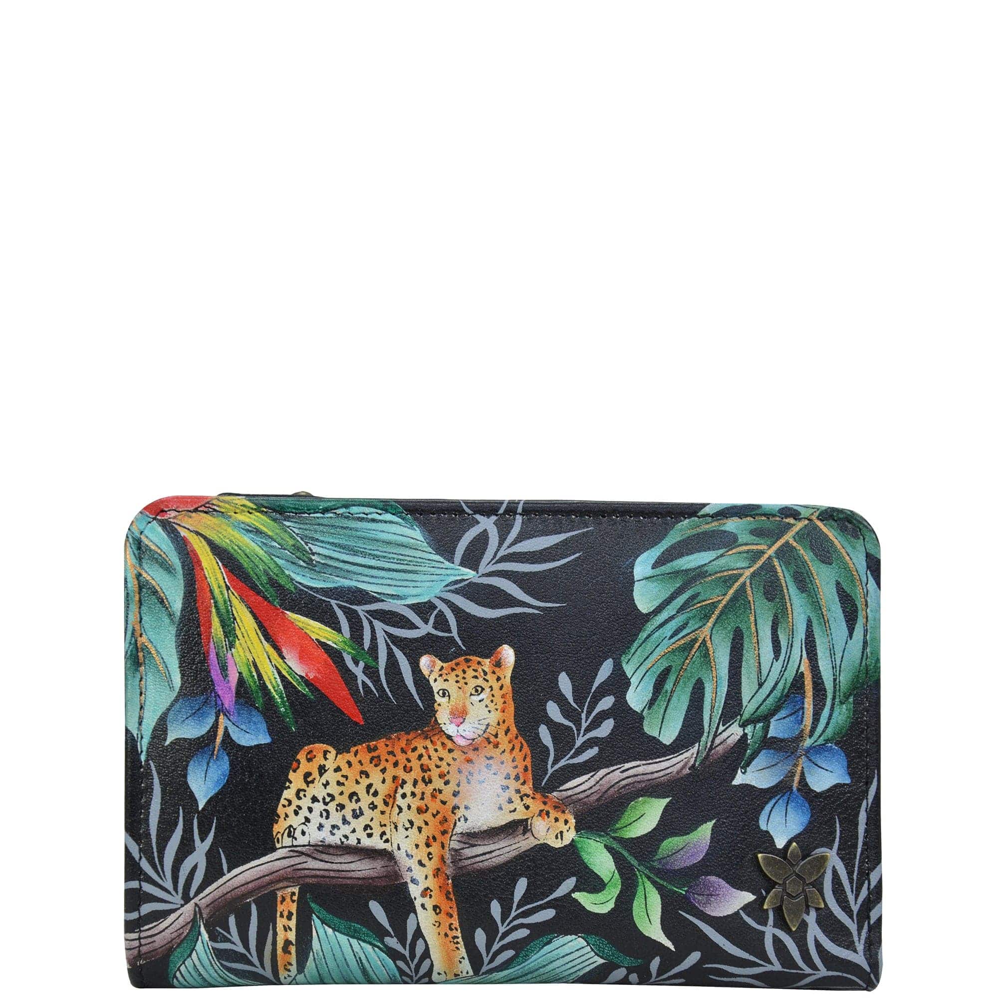 Jungle Queen Two-Fold Small Organizer Wallet - 1166