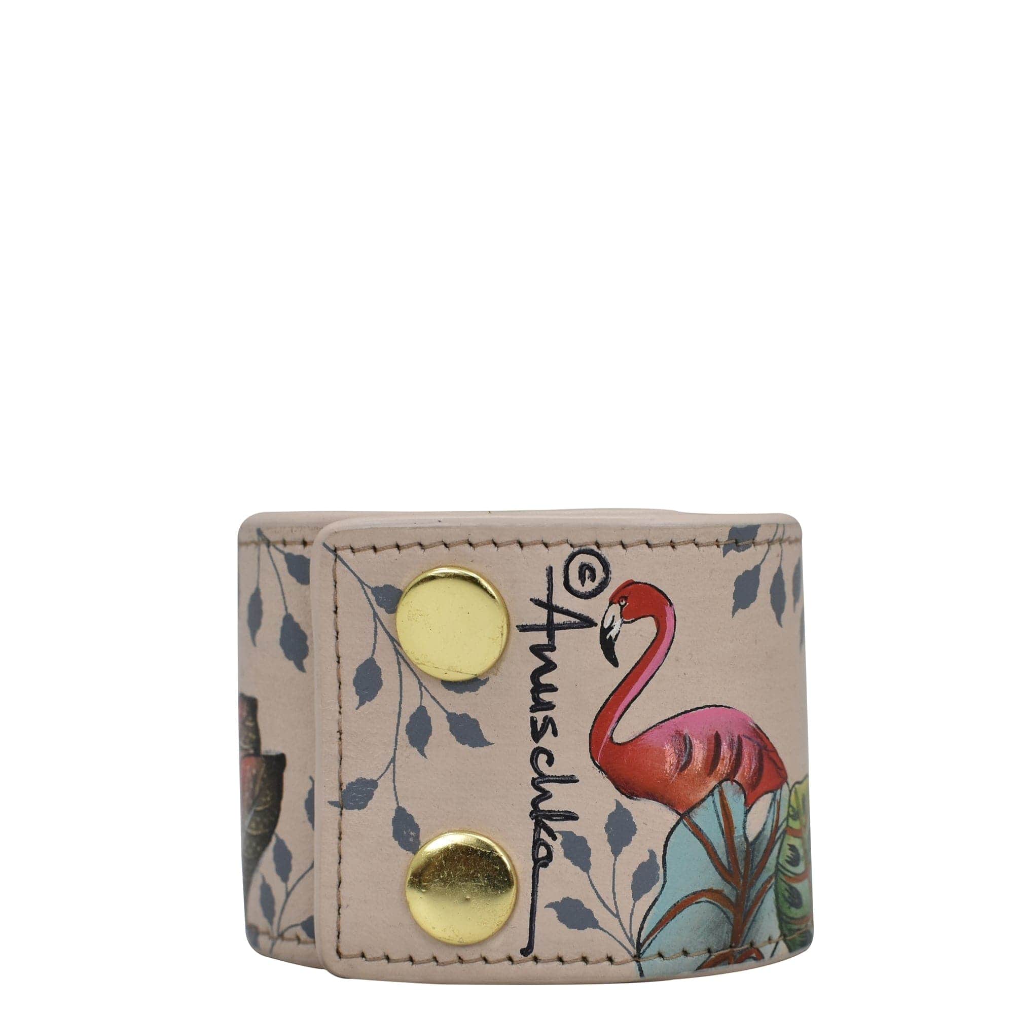 Painted Leather Cuff - 1176