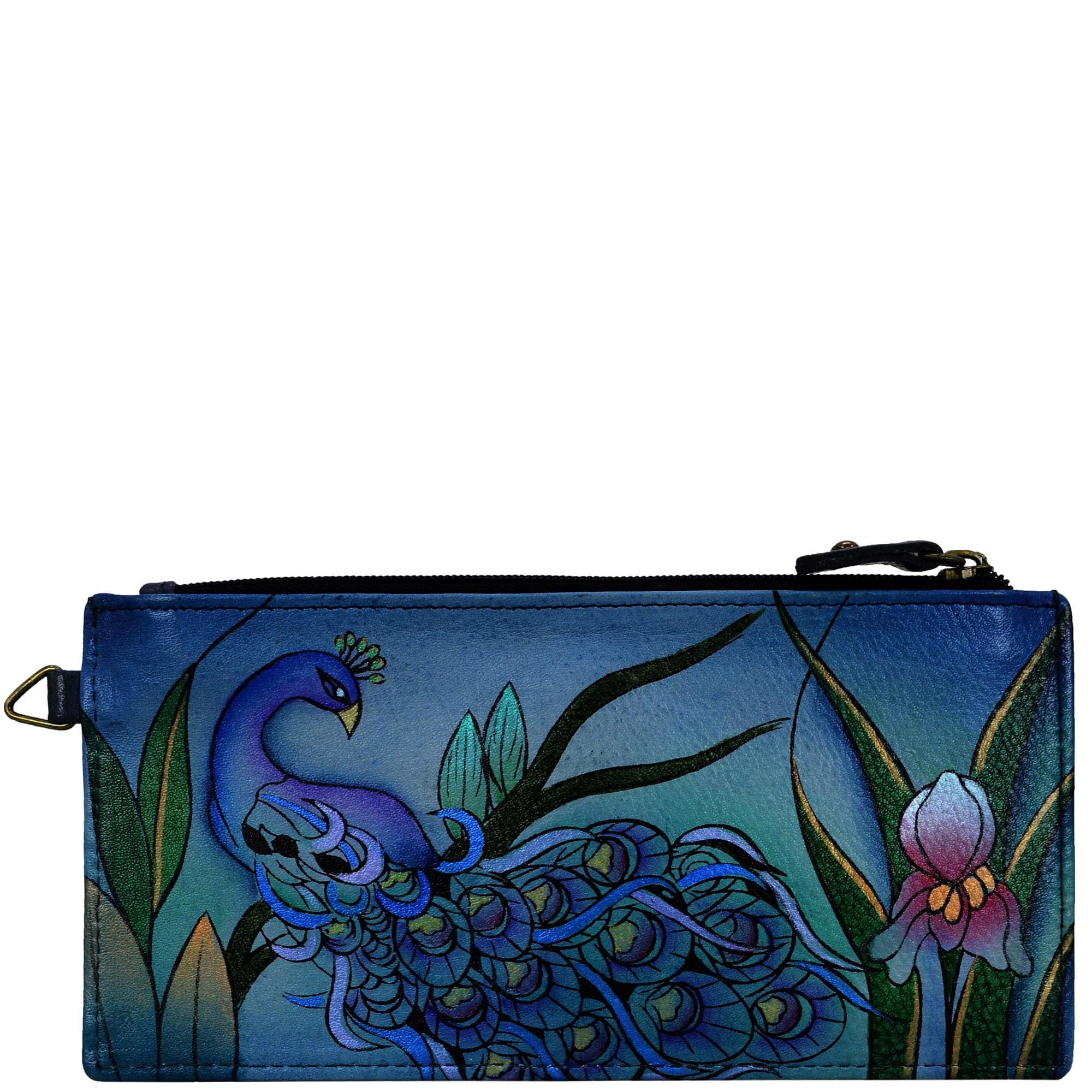 Midnight Peacock Grey Organizer Wallet - 1713