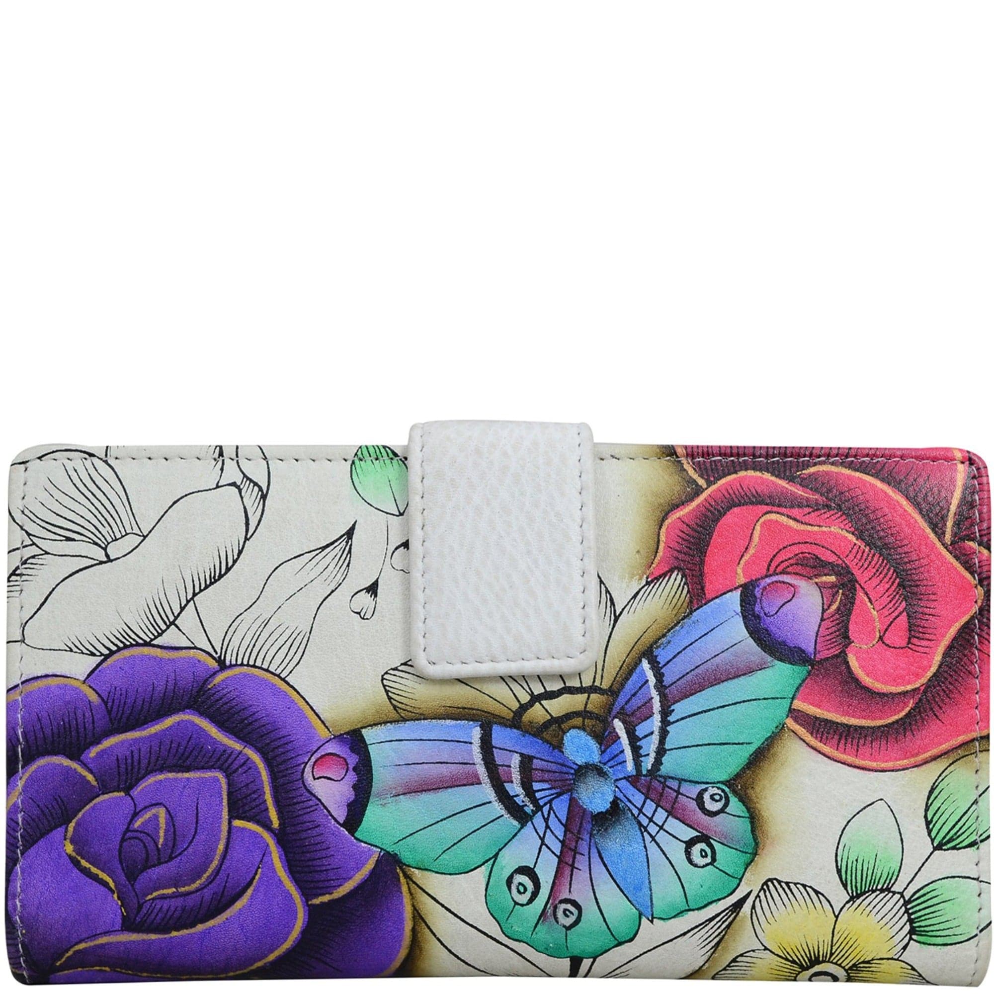 Anuschka Hand-Painted Leather 2-fold Organizer Wallet