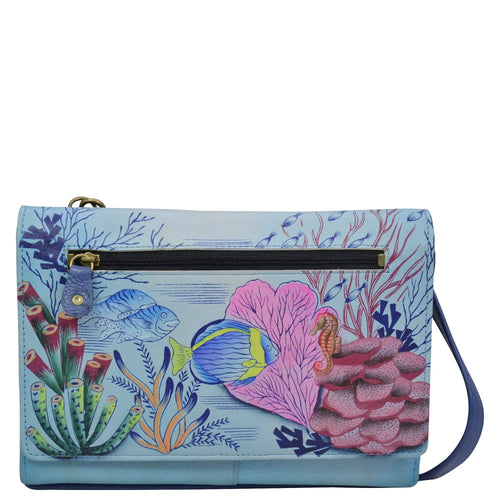 Buy Affordable Handpainted Large Leather Wallets Online - Anna by Anuschka