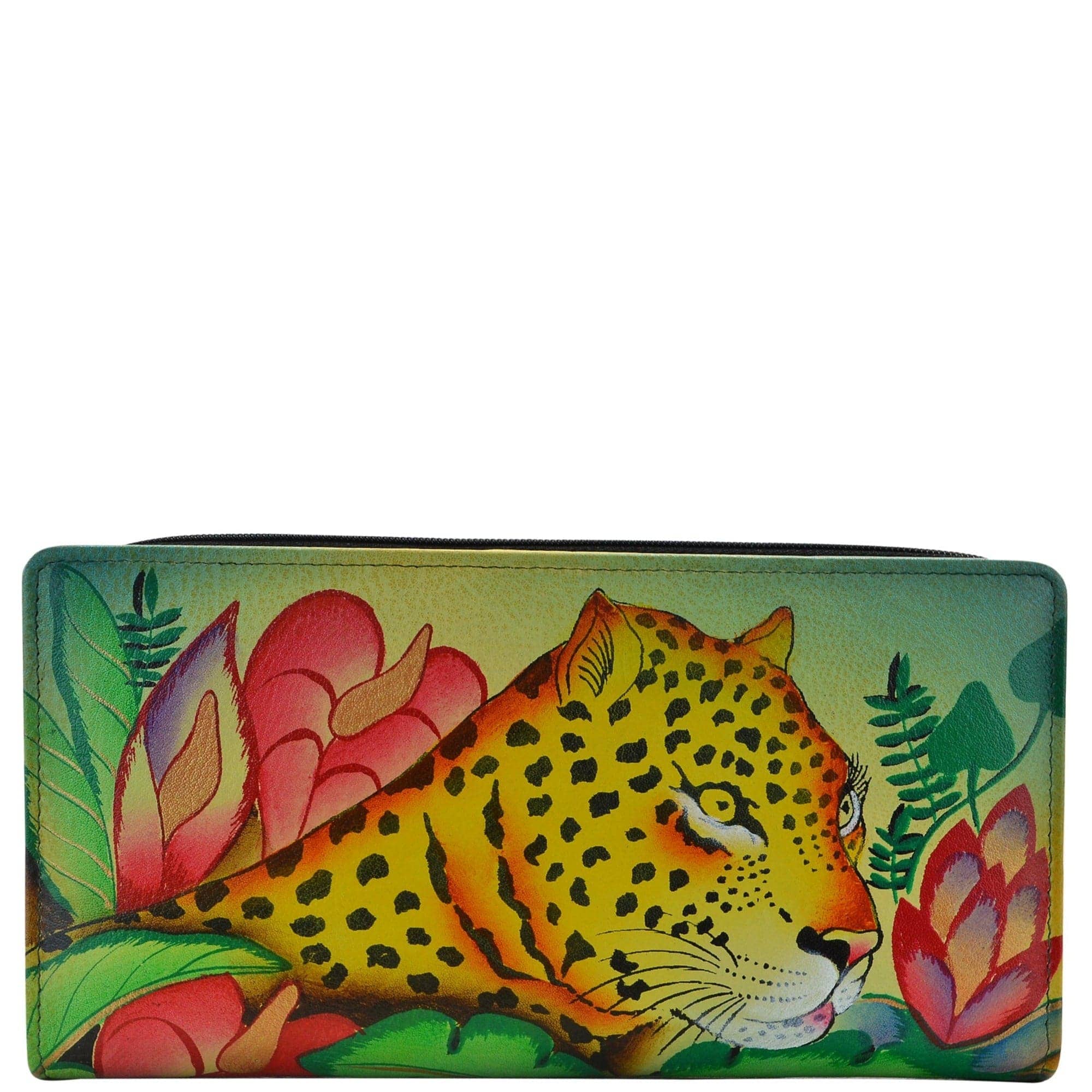 Anna by Anuschka Dragonfly Glass Hand-Painted Leather Wallet, Best Price  and Reviews