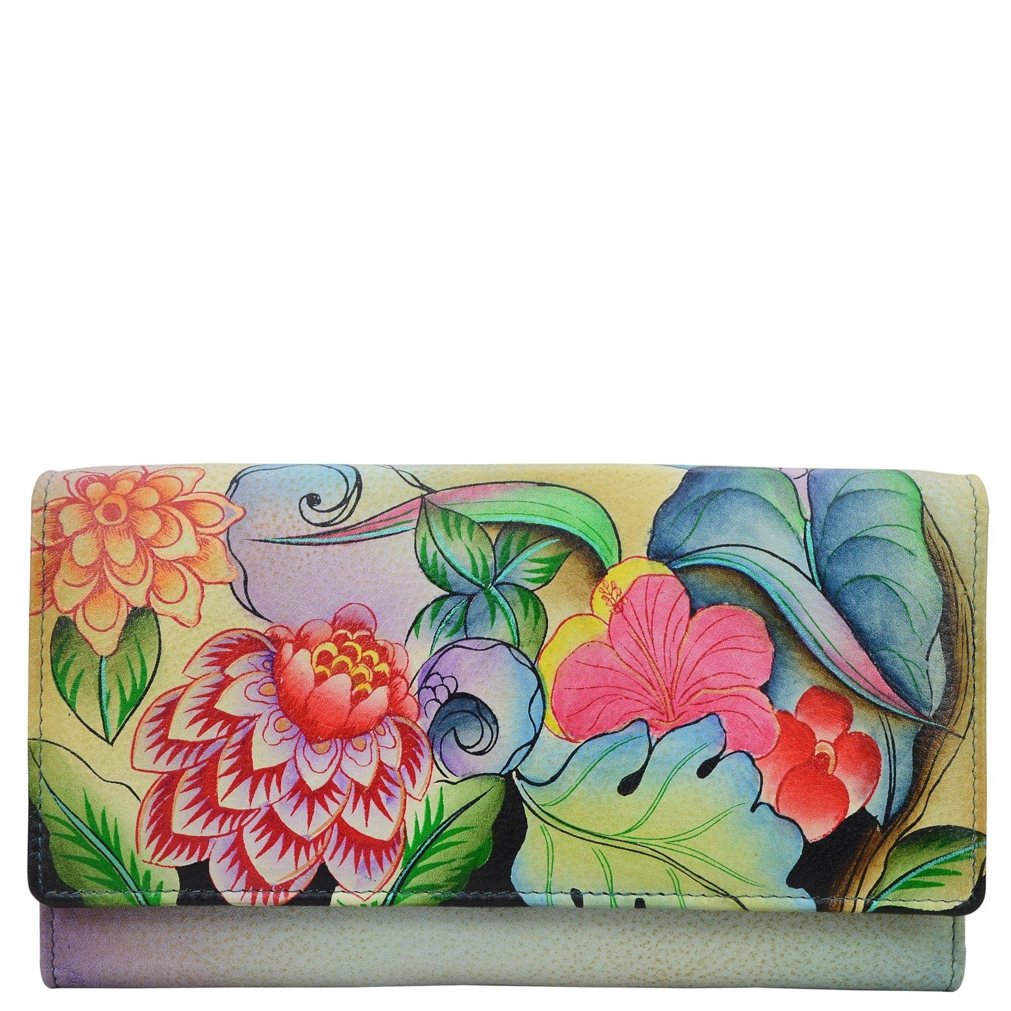 Whimsical Garden Three Fold Organizer Wallet - 1860