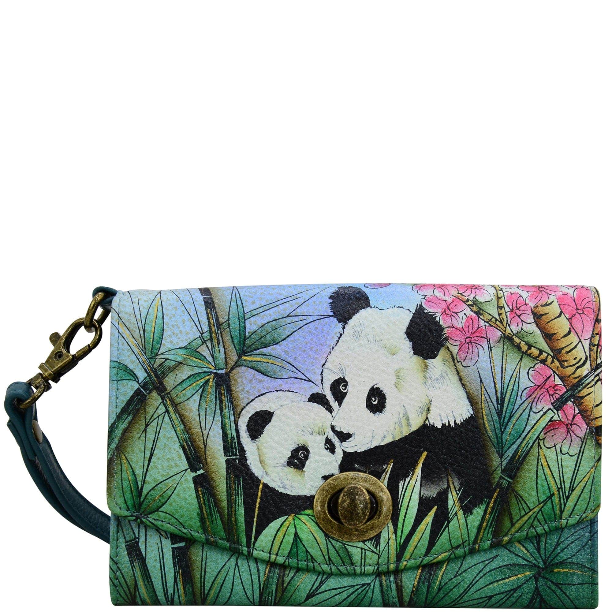 Lovable Pandas Vintage Wristlet Clutch - 1863