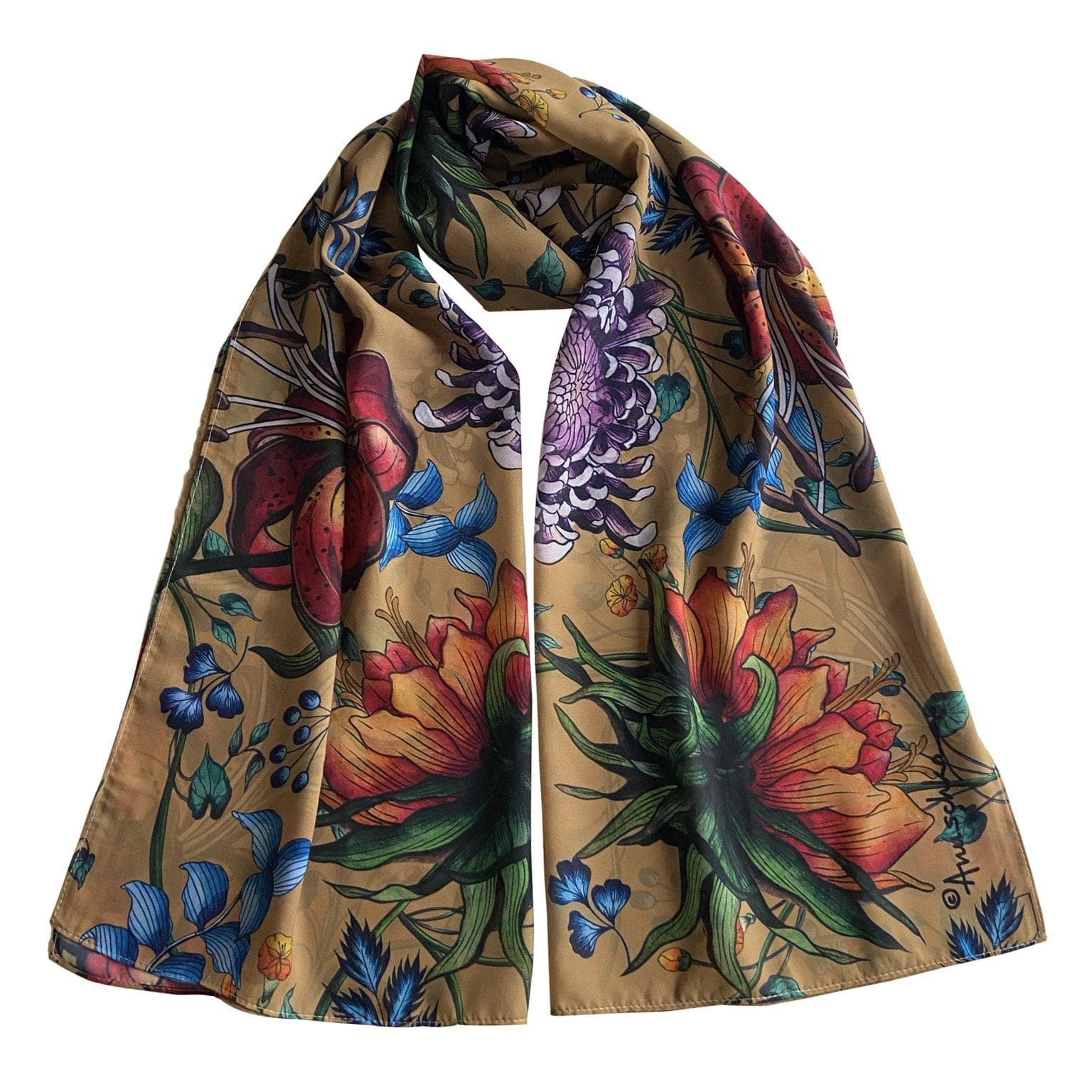 Printed Chiffon Scarf - 3300