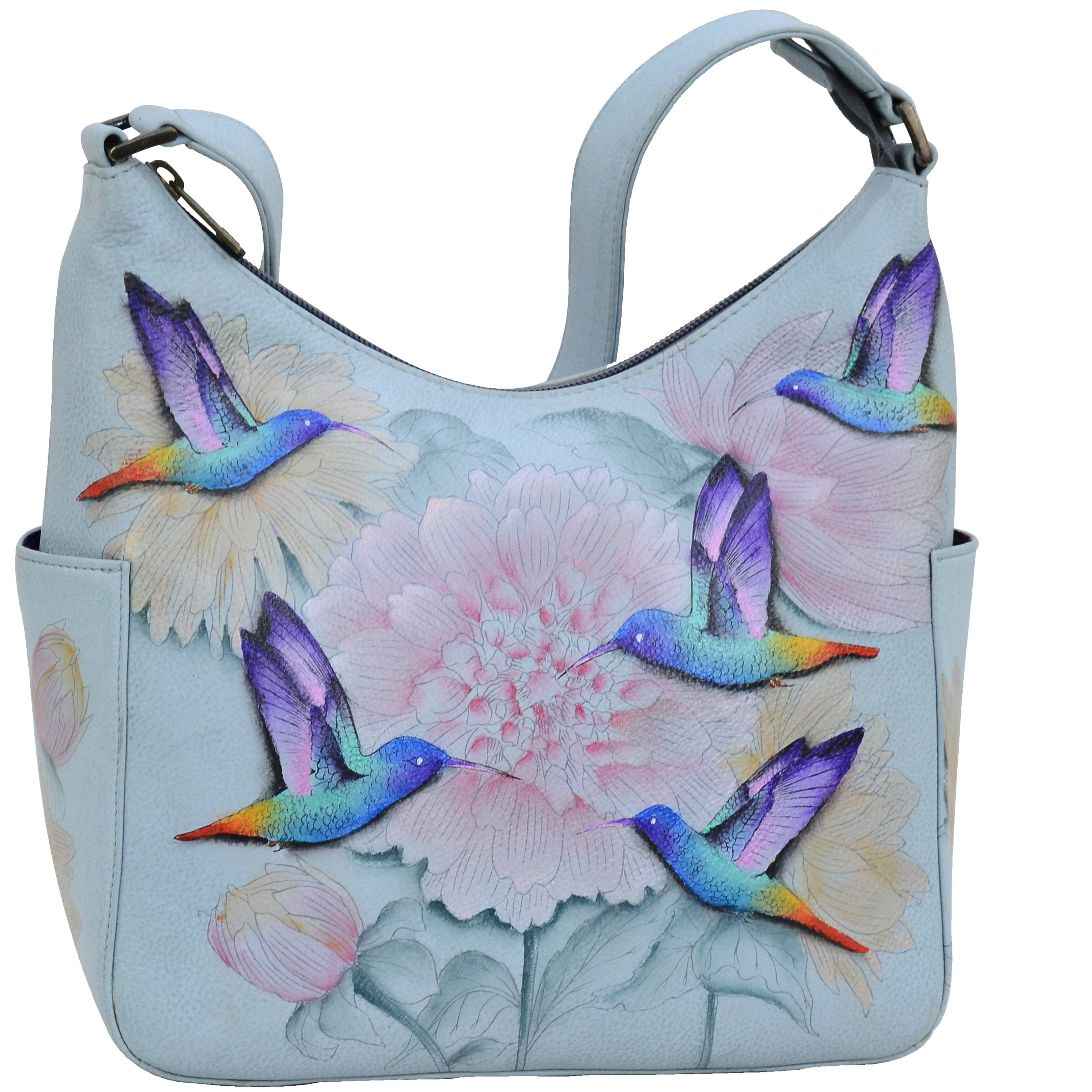 Rainbow Birds - Classic Hobo With Side Pockets - 382