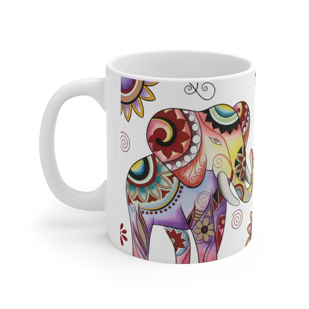 Retro Elephant Ivory Coffee Mug (11 oz.)