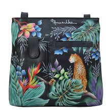 As Is Anuschka Hand-Painted Leather Triple-Compartment Crossbody -  20487226
